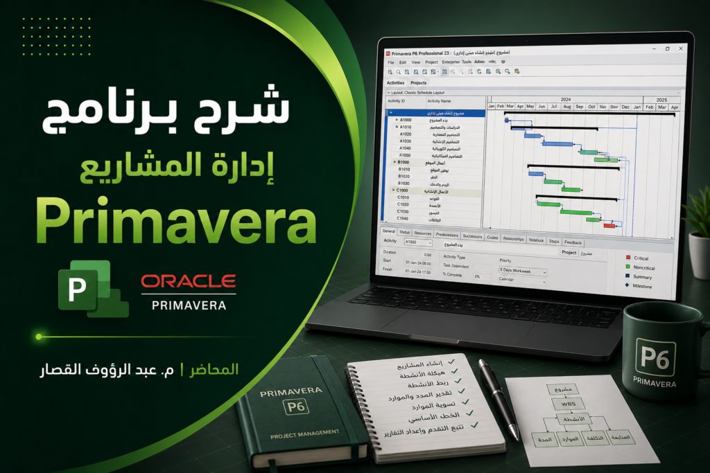 شرح برنامج إدارة المشاريع Primavera